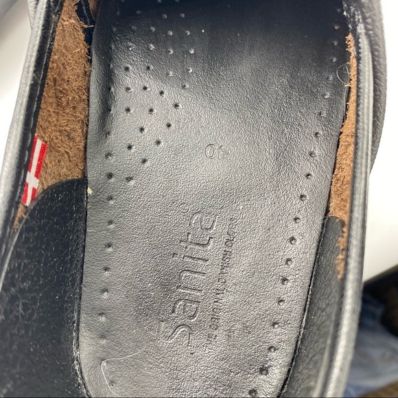 Sanita Brown Leather Clog Lisbeth Nursing Professional Slip On Size 40 - Picture 13 of 15